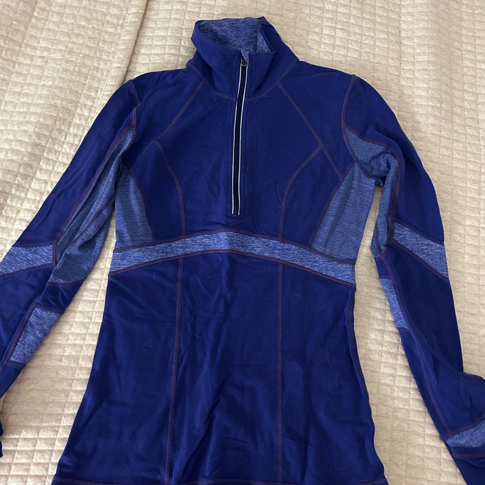 Lululemon 1/4 Zip Blue